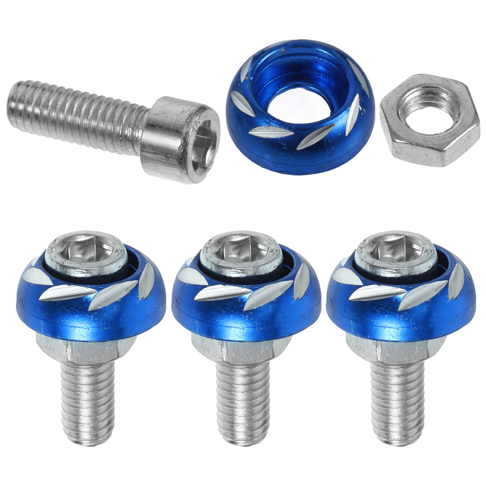 Motorcycle Parts - 4Pcs Motorcycle Colorful Carved Screw Caps