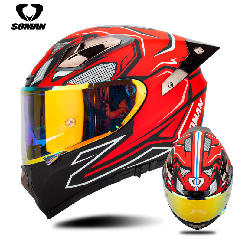 Soman Motorcycle Helmet Carbon - Carbon Fiber Lightweight Motorcycle Helmet recension och pris