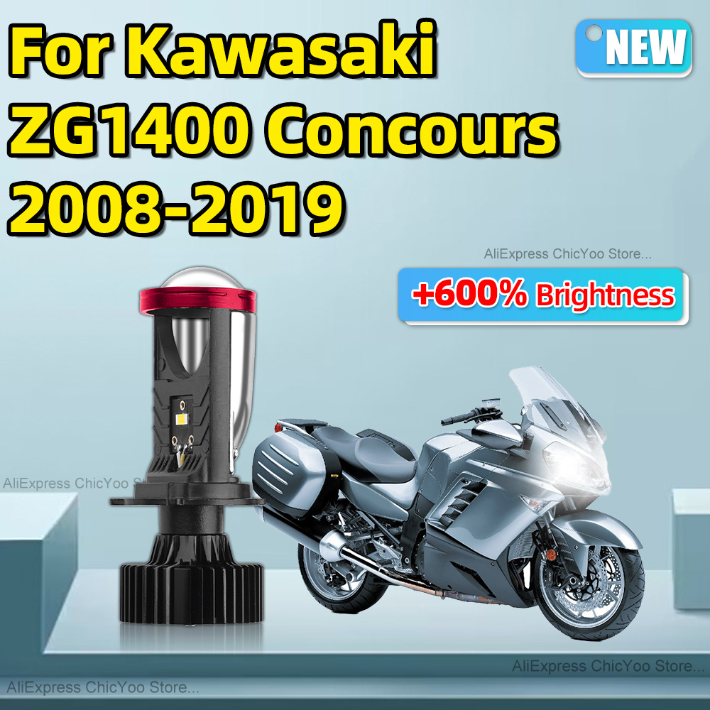 For Kawasaki ZG1400 Concours 2 - Universal Motorcycle Led Headlight Projector recension och pris