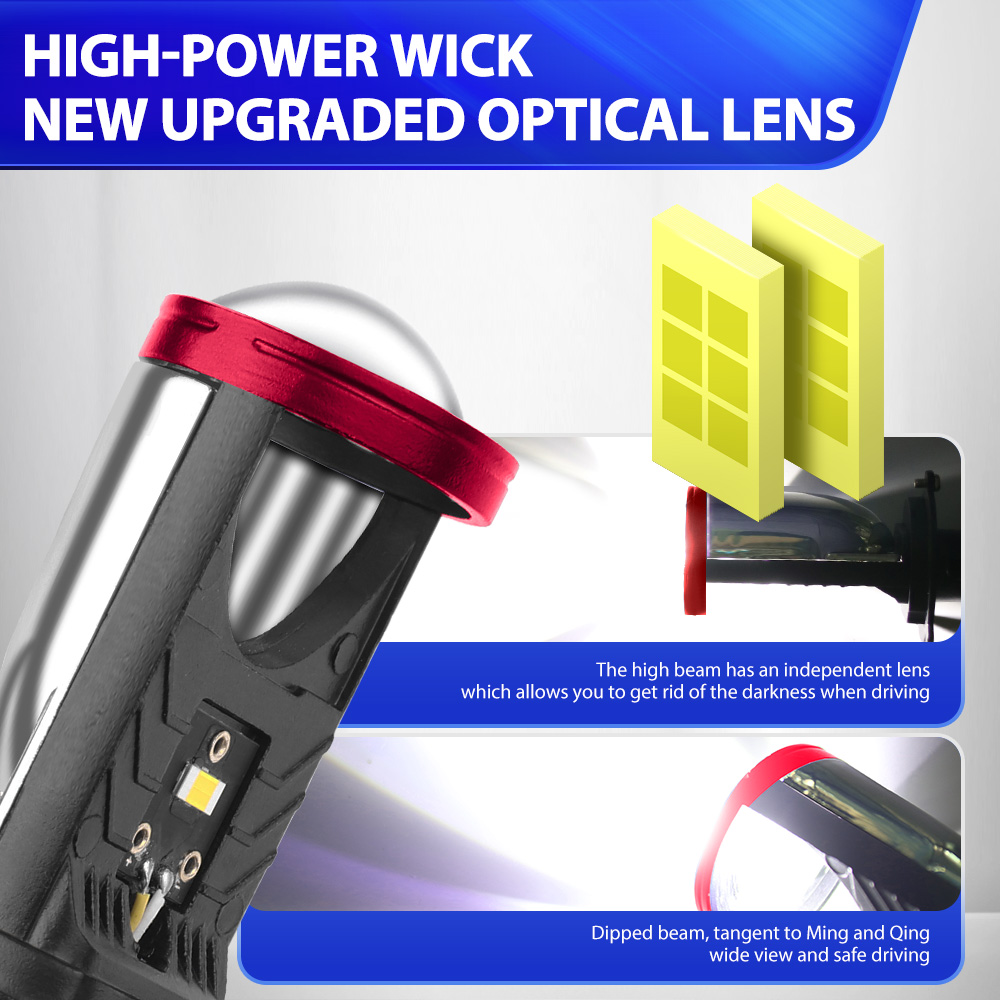 For Kawasaki ZG1400 Concours 2 - Universal Motorcycle Led Headlight Projector recension och pris