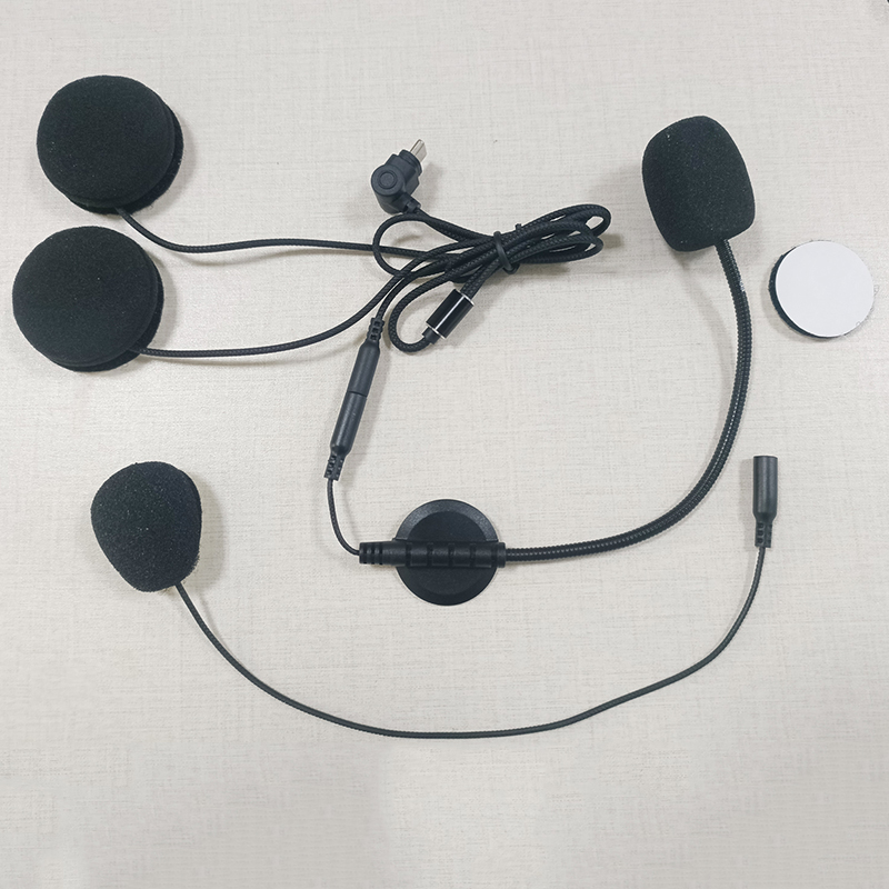 Type-C Earphone Speaker Access - Universal Motorcycle Helmet Intercom Headset recension och pris