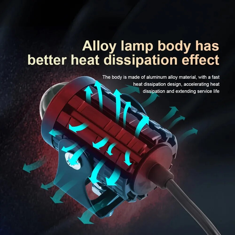 Universal Motorcycle LED Headl - Universal Motorcycle Led Headlight Projector recension och pris