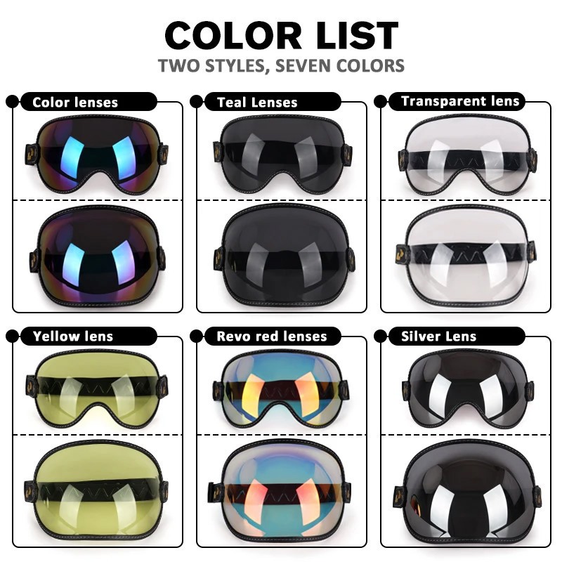 Uchoose Fit All Vintage Retro  - Vintage Open Face Retro Helmet recension och pris