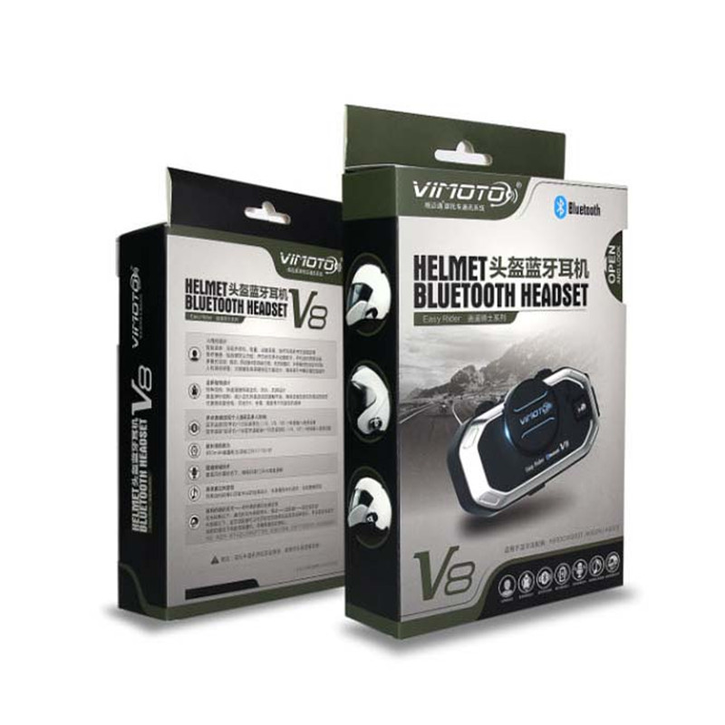 Vimoto V8 Motorcycle Helmet He - Universal Motorcycle Helmet Intercom Headset recension och pris