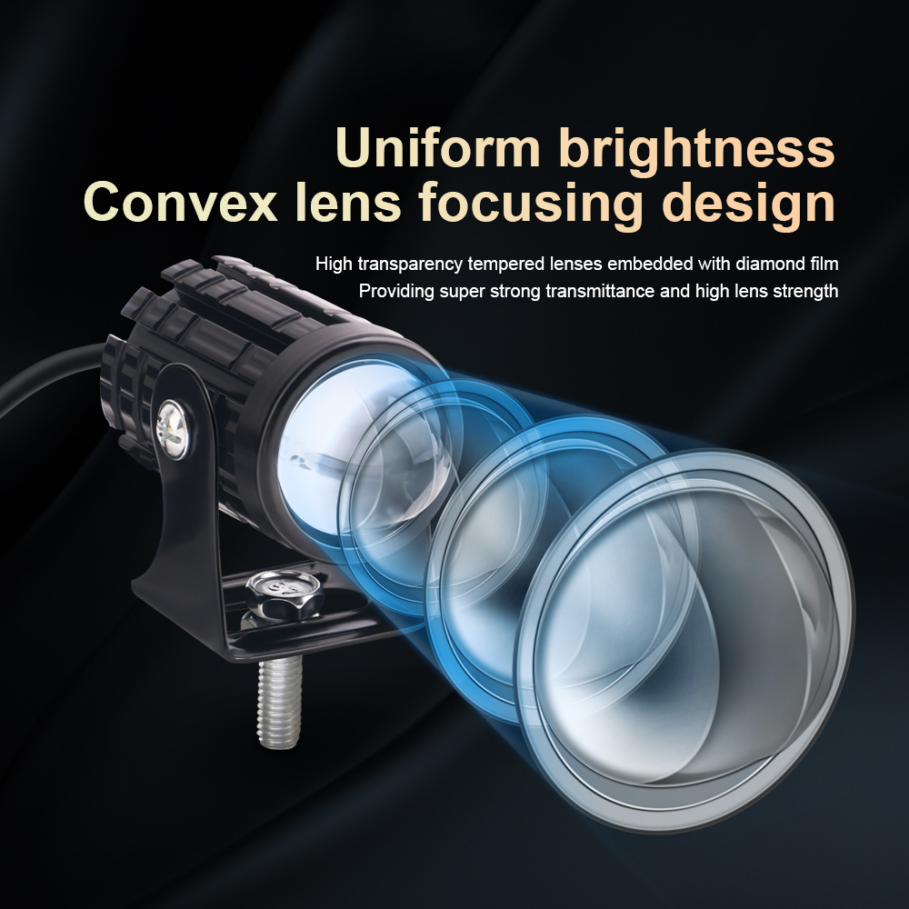 2PCS Universal Motorcycle LED  - Universal Motorcycle Led Headlight Projector recension och pris