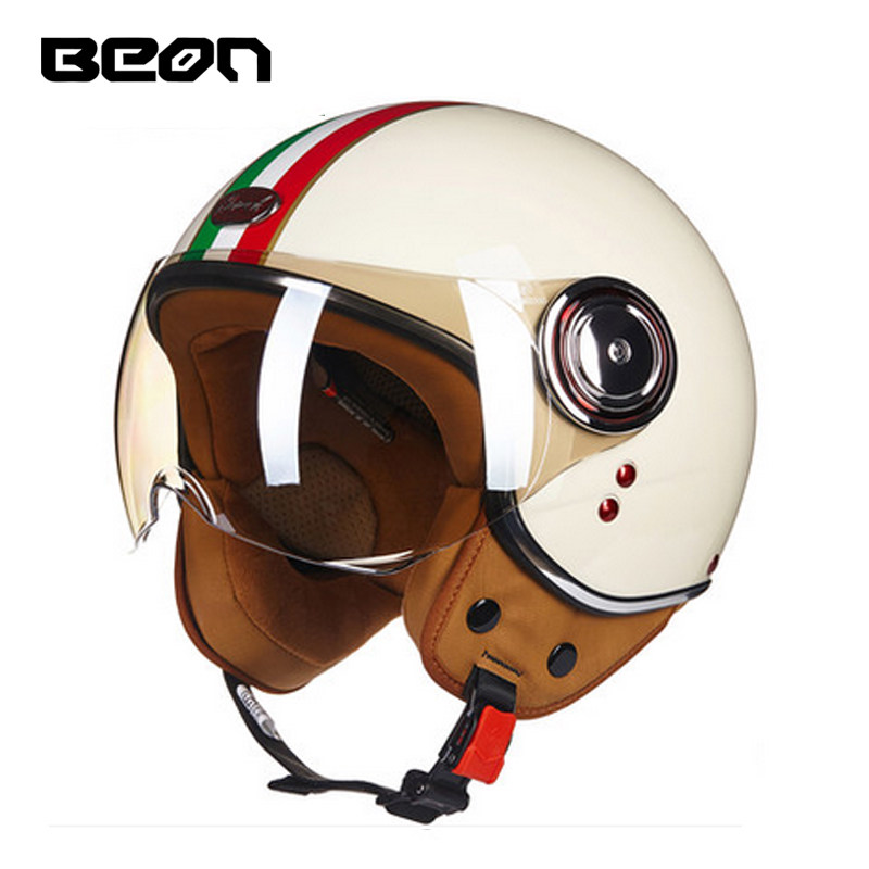Capacete BEON 110B Open Face M - Vintage Open Face Retro Helmet recension och pris