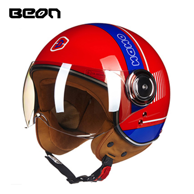 Capacete BEON 110B Open Face M - Vintage Open Face Retro Helmet recension och pris