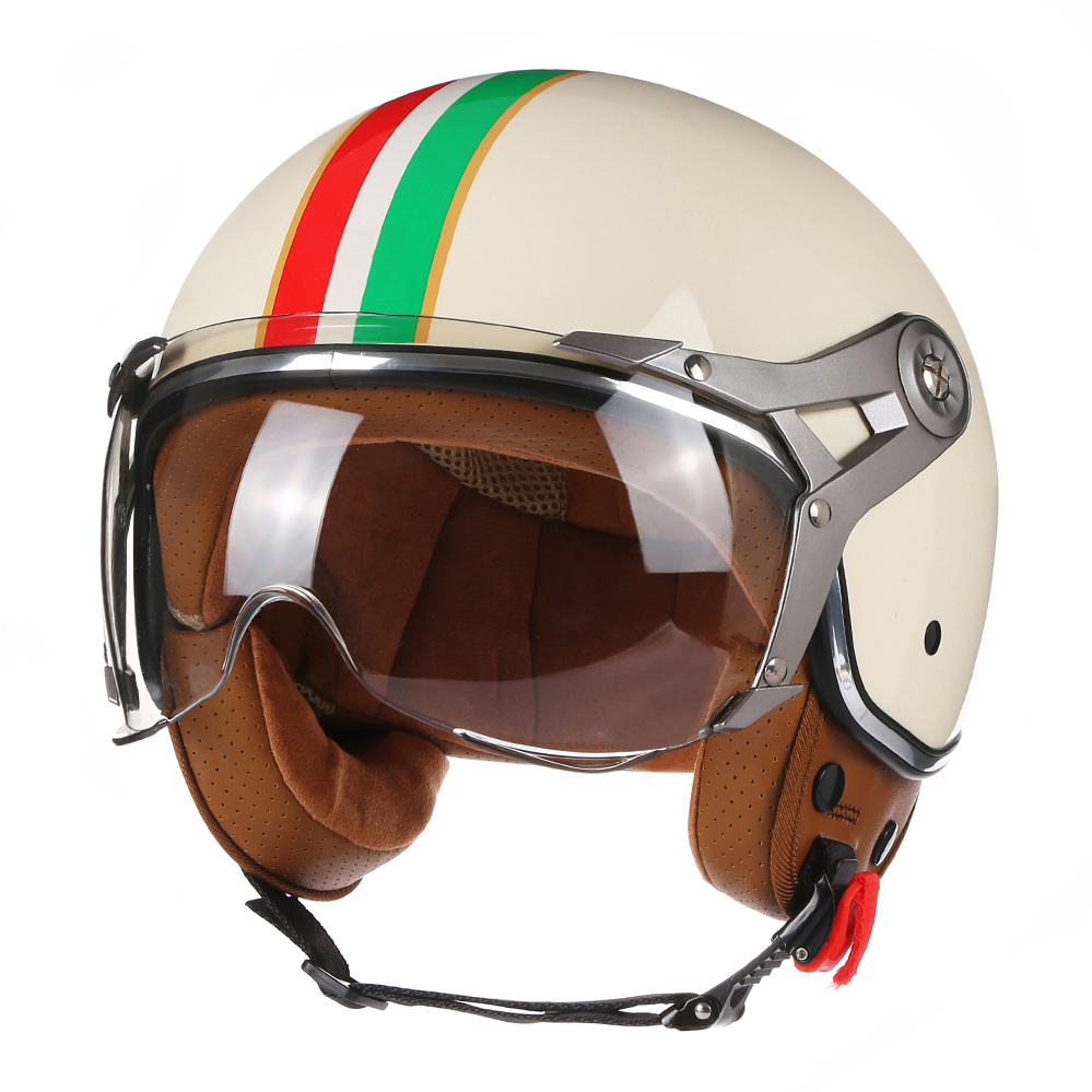 DOT Open Face 3/4 Motorcycle R - Vintage Open Face Retro Helmet recension och pris