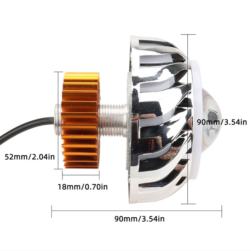 1pcs Car Motorcycle Headlight  - Universal Motorcycle Led Headlight Projector recension och pris