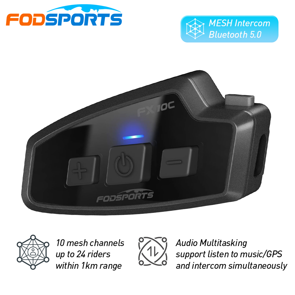 Fodsports FX 10C Motorcycle Me - Universal Motorcycle Helmet Intercom Headset recension och pris